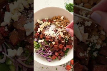 Viral Steak Salad #shorts