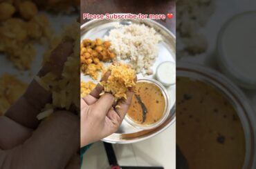 Healthy Chole Milmaker Curry for My Special Lunch Plate | High Protein Lunch Combo #shorts