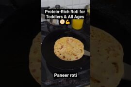 Paneer roti for my toddler and me #shorts #recipe #protein #highprotein #paneerrecipe #toddlermeals