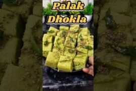 Suji aur palak dhokla | healthy breakfast recipe #palak #suji #dhokla #palaksujodhokla #sujidhokla