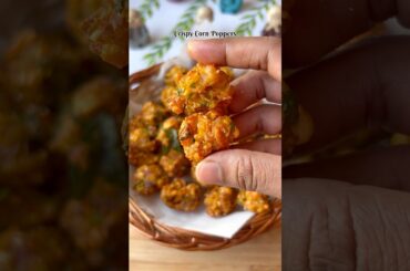 Crispy Corn Poppers | Easy Corn Snack Recipe | Perfect Tea Time Snack #shorts