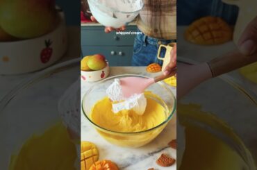 *BEST EVER* NO BAKE MANGO CHEESECAKE AT HOME #shorts