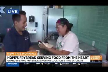 Colton checks out Navajo-owned "Hope's Frybread" in Mesa