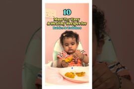 10 Easy & Healthy Recipes for Babies & Toddlers #shortsfeed #babyfood #toddlerrecipe #healthyrecipes