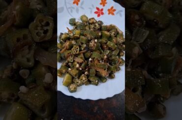 Easy Bhindi asmr recipe #food #cooking #recipe #shorts #asmr #india #bhindi #lunch #healthy #fyp