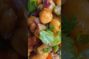 Healthy Chaat Recipe #chanachaat #recipe #chole #viral #breakfast #healthy #shorts #monikafoodcorner