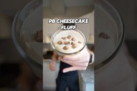 PB Cheesecake Fluff High Protein Dessert Recipe #shorts