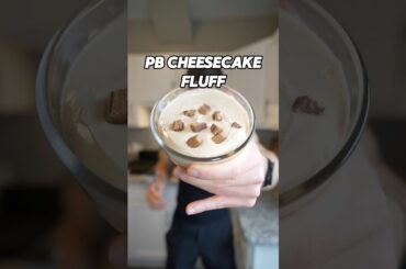PB Cheesecake Fluff High Protein Dessert Recipe #shorts