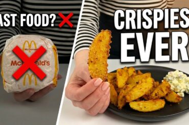 Why I Stopped Buying McDonald's?! The Crispiest Homemade Potatoes with Fresh Salad