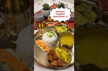 Easy & Delicious Summer Special Veg Thali #shorts #shortsfeed #vegrecipe #summer