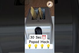 #PapadHack #KitchenHacks #QuickSnacks #HealthySnacks #NoOilCooking #ytshorts