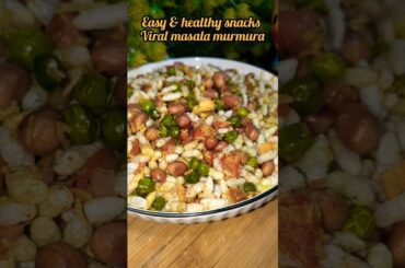viral masala murmura bhel ll easy & healthy snacks #viral #recipe #snacks  #recipe #shortsfeed