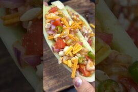 Cucumber boat chaat recipe #youtubeshorts #recipe #ytshorts #easyrecipe #cucumber #snacks