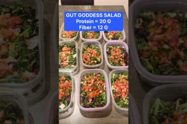 Healthy Salad Meal Prep High Protein & Fiber For Fat Loss!