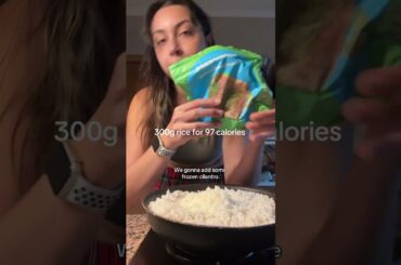 low calorie rice hack for calorie deficit phase #rice #lowcalorie