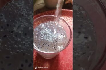 Sabja seed and lemon drink #healthy #cooking #recipe #shorts