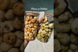 Healthy Makhana Snacks 2 Ways | Pizza & Pudina Flavor | Weight Loss Snack#makhana #healthysnacks #yt