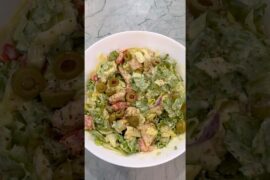 Healthy Chicken Salad with Healthy Mayonnaise #healthy #food #recipe #shorts