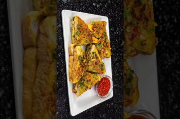 Healthy breakfast recipe||Crispy bread besan chilla sandwich