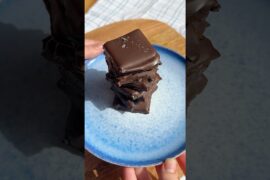 Easy No Bake Brownie Bars | 4 Ingredients Only #shorts #easyrecipe #healthysnacks #nobake