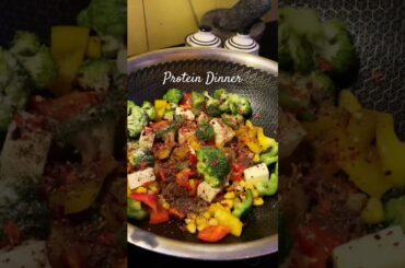 My version of protein dinner #dinner #dinnerideas #proteinrich #proteindiet #healthydinner
