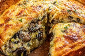 Healthy Mushroom Quiche with Lavash | Easy Low-Calorie Recipe