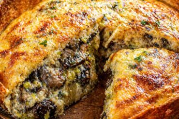 Healthy Mushroom Quiche with Lavash | Easy Low-Calorie Recipe