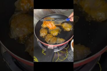 Pan Momos| Rice paper Momos|Dumplings #viralvideo #shortvideo #momos #healthy #snacks #foodie #food