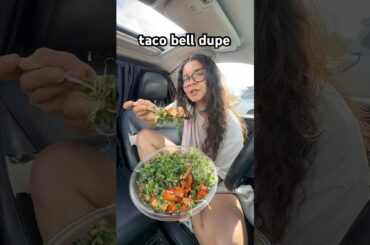 taco bell dupe hehe #rawvegan #carcamping #carliving #healthy