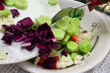 Vegetable Salad Recipe| Low Calories Diet Salad Recipe| Weight Loss Salad Recipe| By Nina G