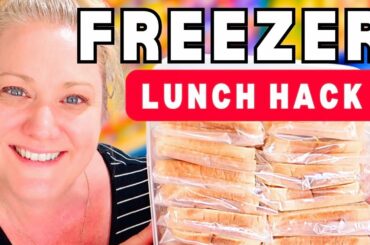 STRESS FREE school morning routine with this FREEZER LUNCH HACK | Freezer Sandwich Meal Prep