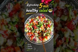 Garmi me kuch refreshing khana hai? Try this 5 min healthy salad! #healthyfood #shorts #trending
