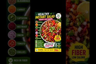 Day 5/30:Healthy instant salad#recipe#healthy #salad  #weightlossjourney #weightloss