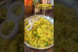 Soya chunks rice with full of protein and fibre #weightloss #protienrich #healthy #recipe #gym