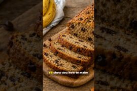 Easy Healthy Chocolate Chip Raisin Banana Bread | No Sugar No Flour