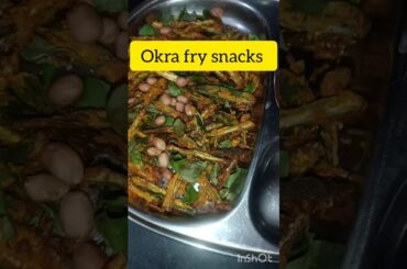oil free okra fry snacks in air fryer#trending #viral #health #easyrecipes