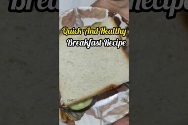 Quick And Healthy Breakfast Recipe || Bread Sandwich Recipe...#shorts #trending #breakfast #recipe