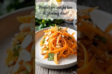 5-Min Weight Loss Salad Recipe!    “Healthy Carrot Salad That Tastes Like a Snack” #recipe #trending