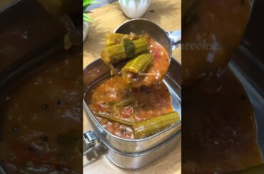 Lunch Recipe: Rice n murangakkai kulambu|chicken leg fry|fruit #shortsfeed #lunchbox #lunchboxrecipe