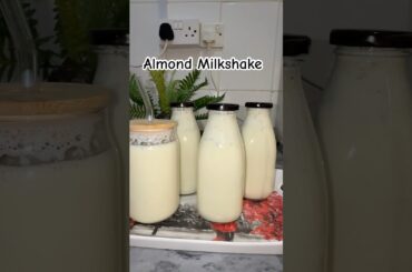 Almond Milkshake Recipe/Badam milk/ Summer Drink #almondmilkshake #viralshort #badammilk #milkshake