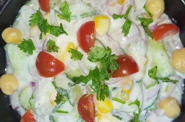 Salad Recipe|Curd Salad a Healthy and Refreshing Bowl of Salad|Perfect for Weight-loss|#weightloss