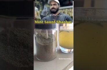 Pudina Saunf ka Sharbat #summerrecipes #saunfkasharbat #refreshingdrink #summerdrink #niteshsoni