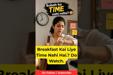 5 Minute Healthy Breakfast for Working Women | Quick Veg Sandwich Recipe | No Time Morning Solution