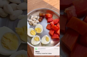 Breakfast ideas for a week |7 days 7 healthy breakfast options #healthyeating#balanceddiet #diet