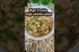 High Protein Soya Chunks Salad |Soya Chunks Recipe #healthyfitbyte #shorts #weightloss