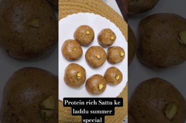 High Protein Sattu Laddu Recipe | No Sugar Healthy Laddu#laddurecipe #viral #shorts #laddu #sweet