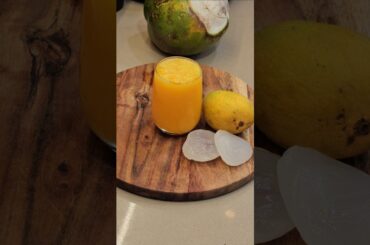 coconut mango tadgola cooler, a refreshing summer drink #shorts #coconut #summerdrink