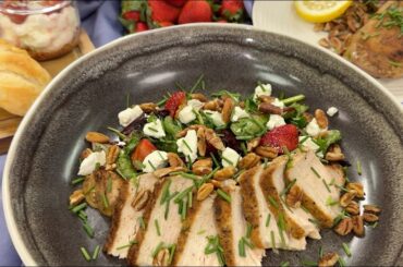 Healthy Strawberry Recipes & Pork Chop Salad | Meals from the Field