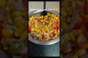 Healthy n quick recipe #cornchat #chat #makairecipe #bhel #viral #ytshorts #foodie #cooking#trending