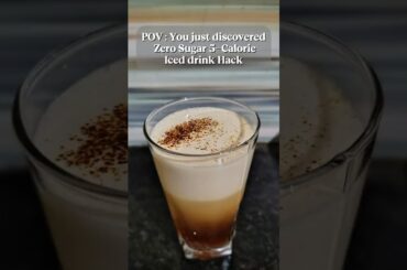 5 Calorie Iced Coffee | Sugar Free | Guilt-Free Coffee Recipe #icedcoffee #lowcalorie #coffee